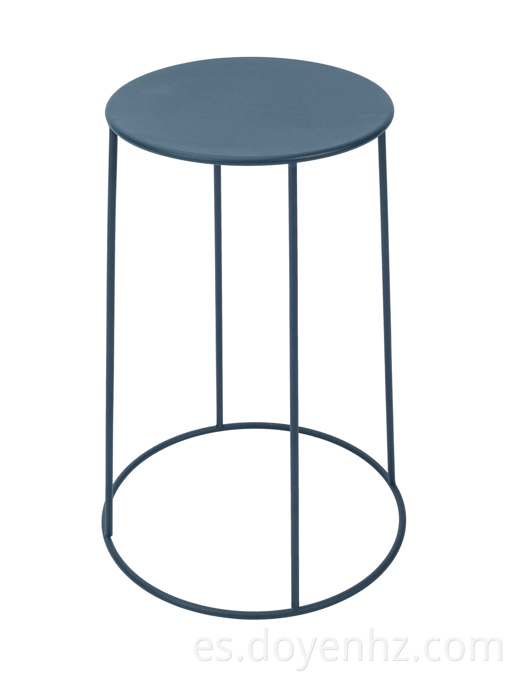 Metal Stackable Round Side Table for Poolside